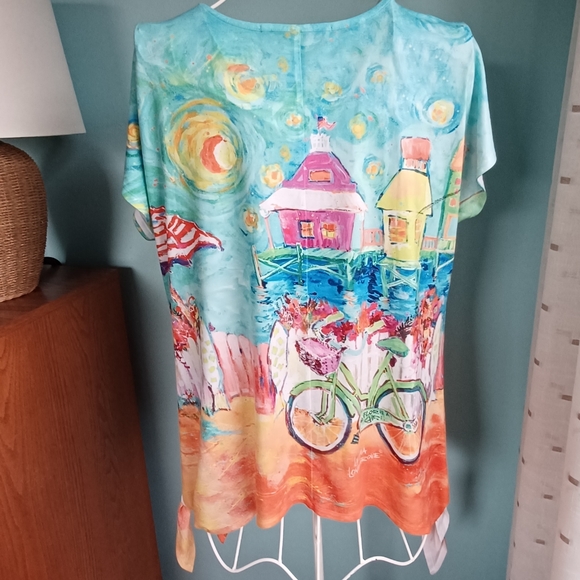 EUC Leoma Lovegrove Colorful Top - Women's Size Large - Picture 3 of 8